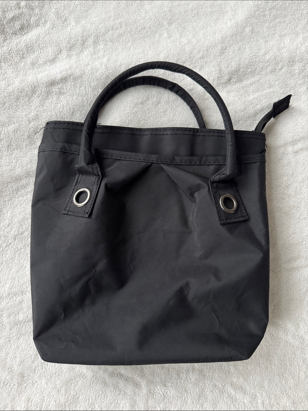 Sleek Black Compact Tote Bag for Women
